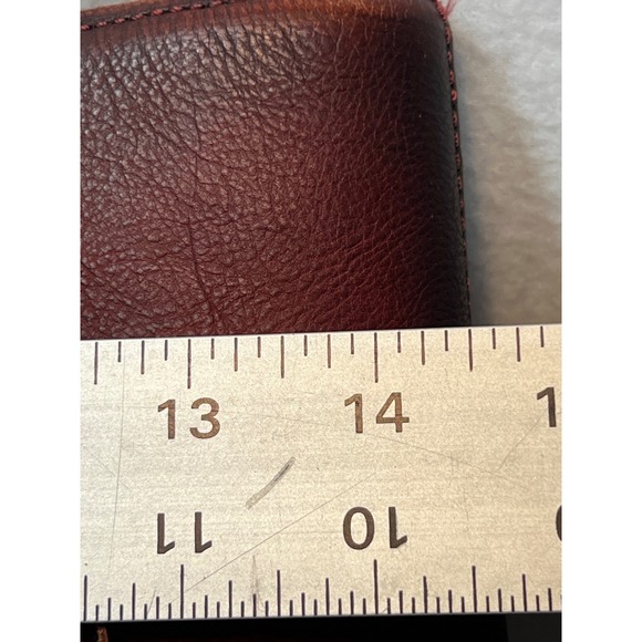 Montana‎ West Leather Tote Bag Burgundy Braided Fringe Zipper Top - Picture 5 of 16